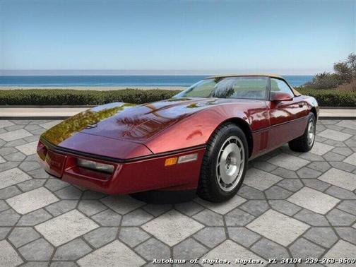 Burgundy 1987 Chevrolet Corvette Base
