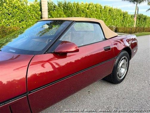 Burgundy 1987 Chevrolet Corvette Base