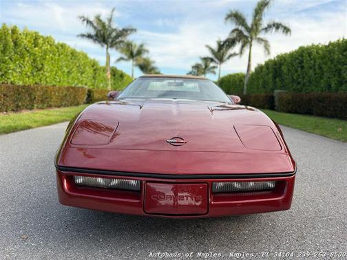 Burgundy 1987 Chevrolet Corvette Base