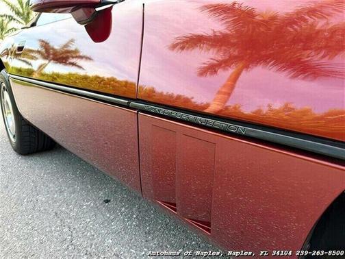 Burgundy 1987 Chevrolet Corvette Base