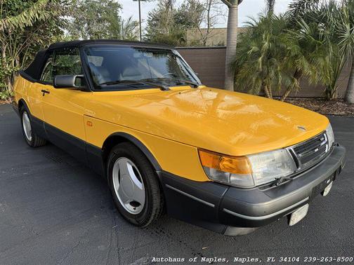 Yellow 1991 Saab 900 Turbo