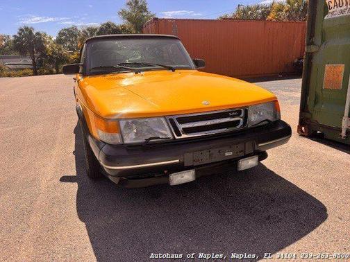 Yellow 1991 Saab 900 Turbo