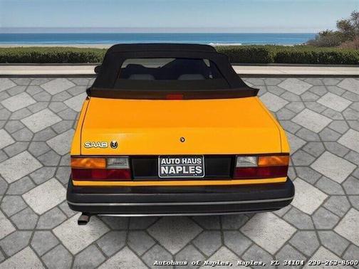 Yellow 1991 Saab 900 Turbo