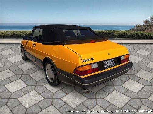 Yellow 1991 Saab 900 Turbo