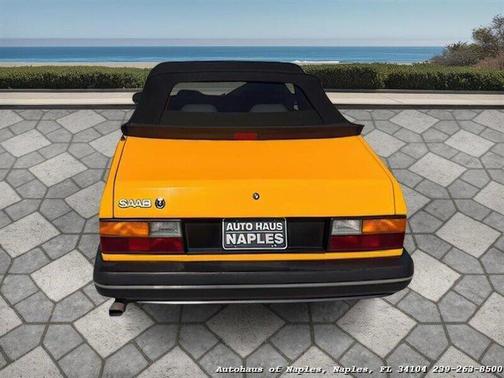 Yellow 1991 Saab 900 Turbo