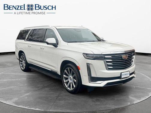 Crystal White Tri-Coat 2021 Cadillac Escalade ESV Premium Luxury Platinum
