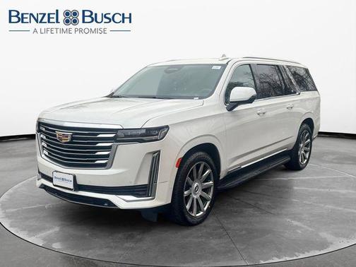 Crystal White Tri-Coat 2021 Cadillac Escalade ESV Premium Luxury Platinum