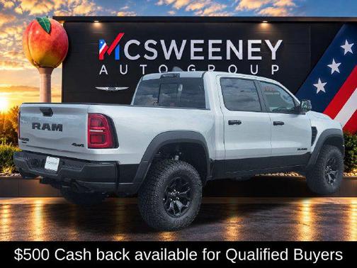 Silver Zynith 2026 RAM 1500 RHO Crew Cab 4x4 5'7' Box