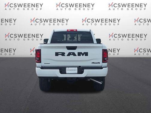 Bright White Clearcoat 2026 RAM 2500 Black Express Crew Cab 4x4 6'4' Box