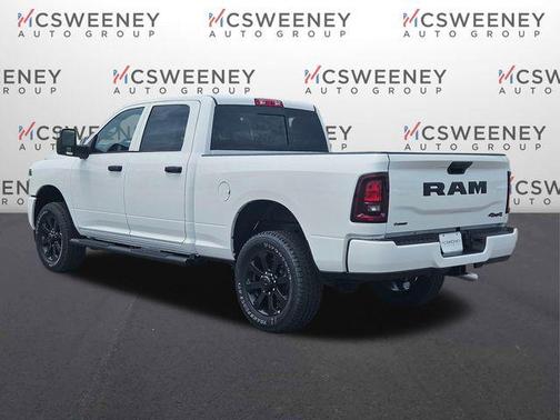 Bright White Clearcoat 2026 RAM 2500 Black Express Crew Cab 4x4 6'4' Box