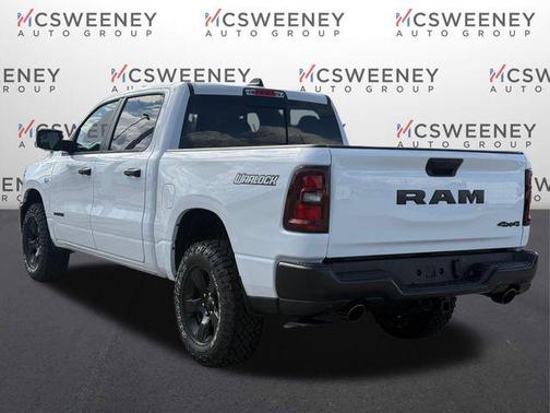 Bright White Clearcoat 2026 RAM 1500 Warlock Crew Cab 4x4 5'7' Box