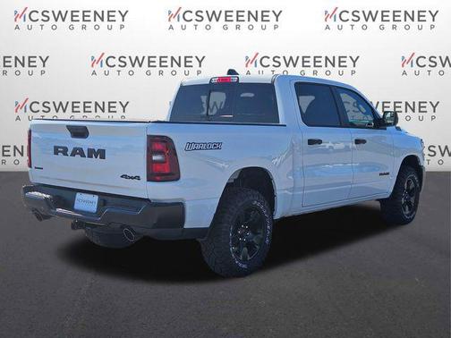 Bright White Clearcoat 2026 RAM 1500 Warlock Crew Cab 4x4 5'7' Box