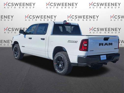 Bright White Clearcoat 2026 RAM 1500 Warlock Crew Cab 4x4 5'7' Box