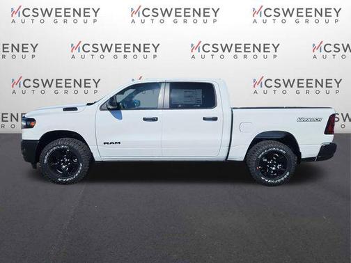 Bright White Clearcoat 2026 RAM 1500 Warlock Crew Cab 4x4 5'7' Box