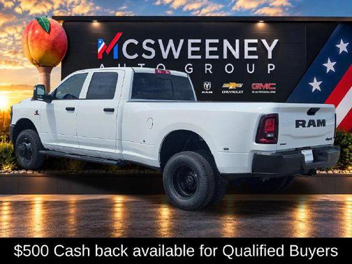 Bright White Clearcoat 2026 RAM 3500 Tradesman Crew Cab 4x4 8' Box