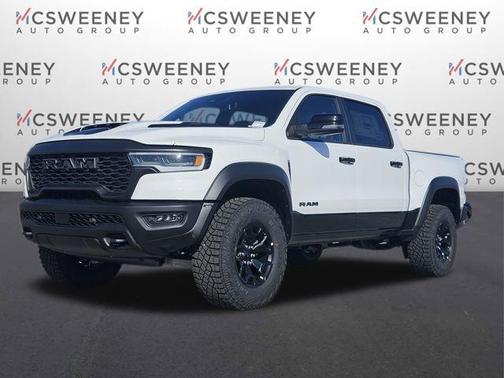 Bright White Clearcoat 2026 RAM 1500 RHO Crew Cab 4x4 5'7' Box