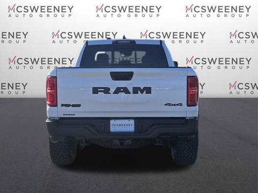 Bright White Clearcoat 2026 RAM 1500 RHO Crew Cab 4x4 5'7' Box