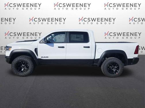 Bright White Clearcoat 2026 RAM 1500 RHO Crew Cab 4x4 5'7' Box