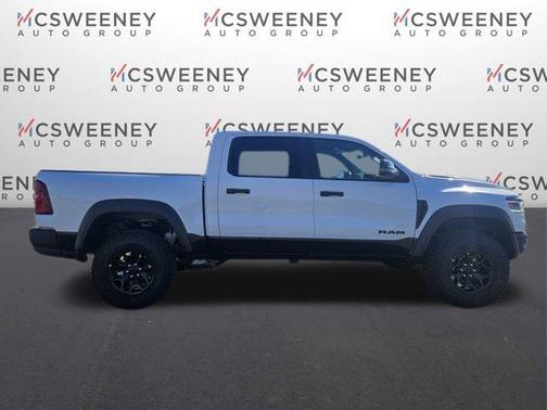 Bright White Clearcoat 2026 RAM 1500 RHO Crew Cab 4x4 5'7' Box