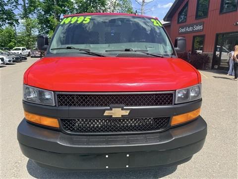 RED 2021 Chevrolet Express 2500 LT