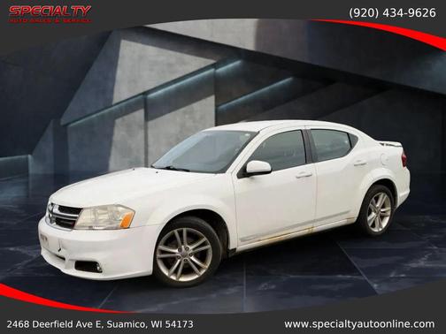 Bright White 2012 Dodge Avenger SXT Plus
