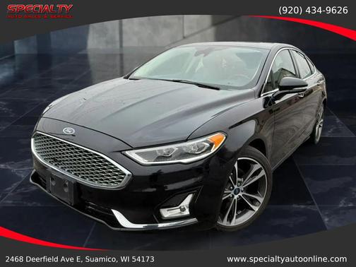 Black Metallic 2020 Ford Fusion Titanium
