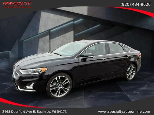 Black Metallic 2020 Ford Fusion Titanium