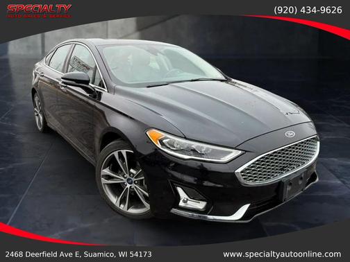 Black Metallic 2020 Ford Fusion Titanium