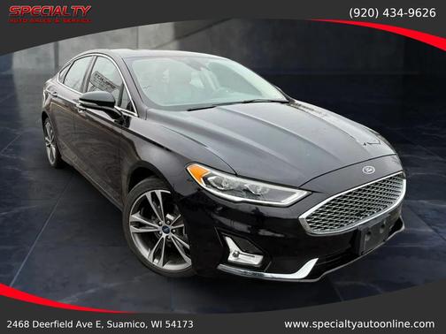 Black Metallic 2020 Ford Fusion Titanium