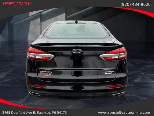 Black Metallic 2020 Ford Fusion Titanium