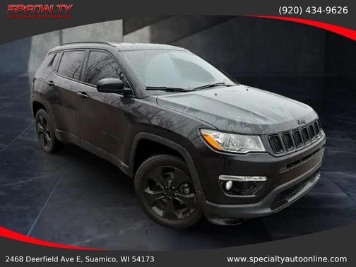 Diamond Black Crystal Pearlcoat 2021 Jeep Compass Latitude