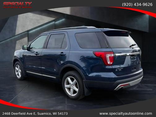 Blue 2017 Ford Explorer sport