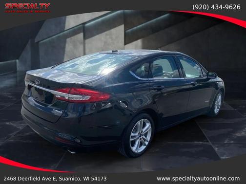 Shadow Black 2018 Ford Fusion Hybrid S