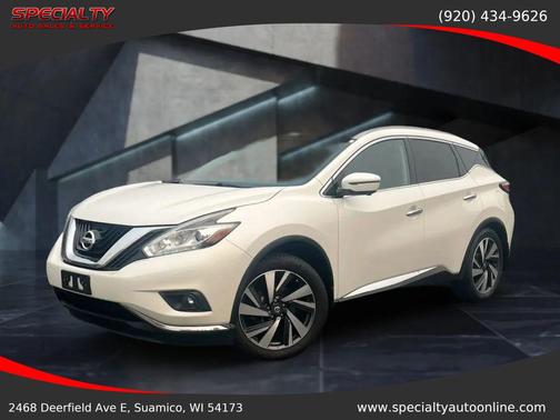 Pearl White 2018 Nissan Murano Platinum