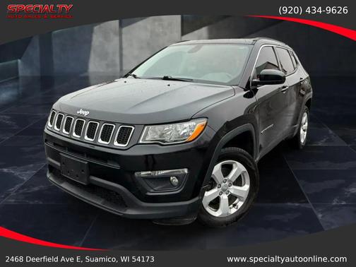 Diamond Black Crystal Pearlcoat 2019 Jeep Compass Latitude