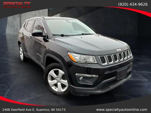 Diamond Black Crystal Pearlcoat 2019 Jeep Compass Latitude