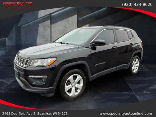 Diamond Black Crystal Pearlcoat 2019 Jeep Compass Latitude