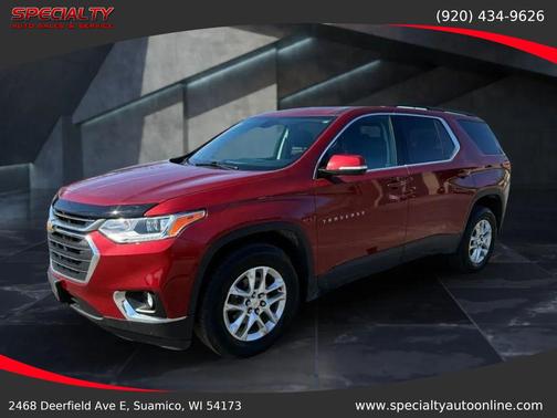 Cajun Red Tintcoat 2019 Chevrolet Traverse LT Cloth