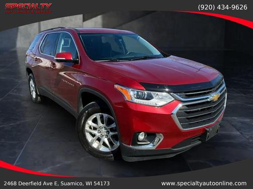 Cajun Red Tintcoat 2019 Chevrolet Traverse LT Cloth