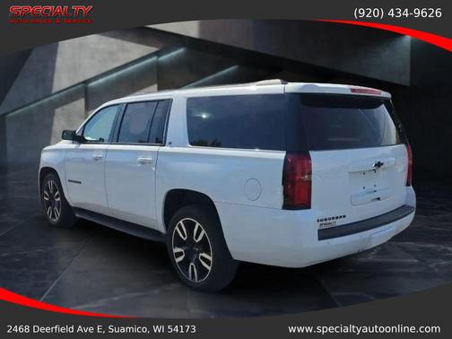 Summit White 2018 Chevrolet Suburban LT