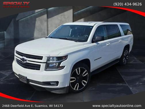 Summit White 2018 Chevrolet Suburban LT