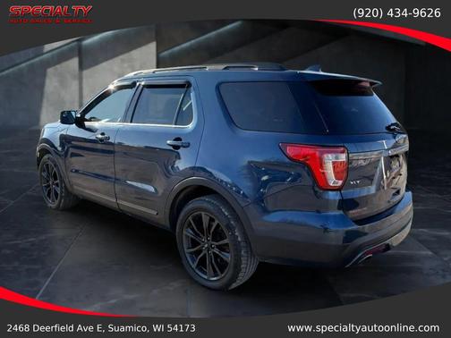 Blue 2017 Ford Explorer sport