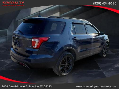 Blue 2017 Ford Explorer sport