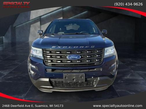 Blue 2017 Ford Explorer sport