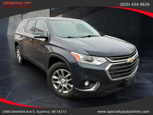 Graphite Metallic 2020 Chevrolet Traverse LT Cloth