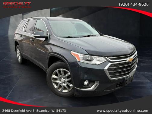 Graphite Metallic 2020 Chevrolet Traverse LT Cloth