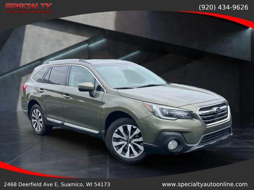 Green Metallic 2018 Subaru Outback 3.6R Touring