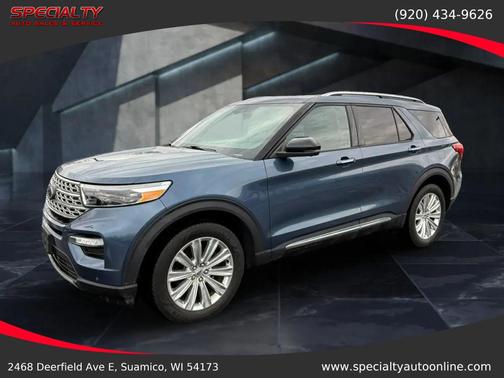 Blue 2020 Ford Explorer Limited