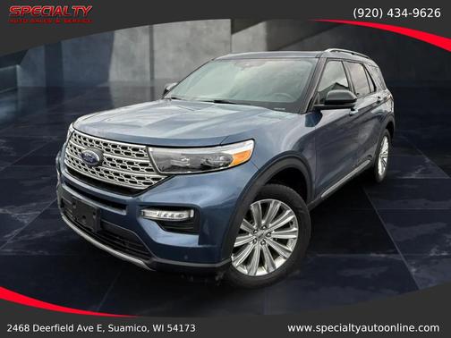 Blue 2020 Ford Explorer Limited