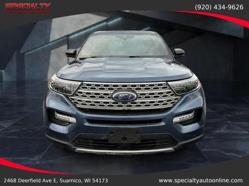 Blue 2020 Ford Explorer Limited